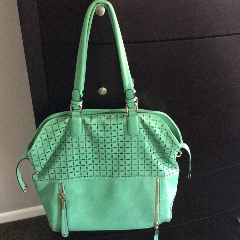 Green oversized bag